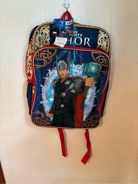 Marvel The Mighty Thor Kids' Navy Blue Backpack